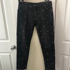 Black Scotch & Soda jeans with anchor detail
